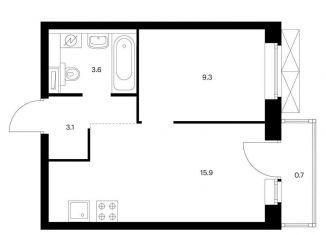 Продается 1-ком. квартира, 32.6 м2, Екатеринбург, ЖК Космонавтов 11, жилой комплекс Космонавтов 11, 4.2