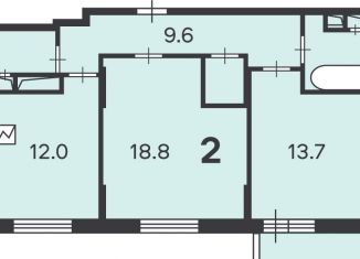 Продаю 2-ком. квартиру, 61.3 м2, Москва, Шереметьевская улица, 13к1, метро Марьина Роща