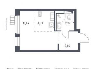 Квартира на продажу студия, 22 м2, деревня Путилково, Просторная улица, 1к1