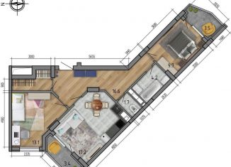 Продажа 3-ком. квартиры, 65.9 м2, Воронеж, ЖК Микрорайон Боровое