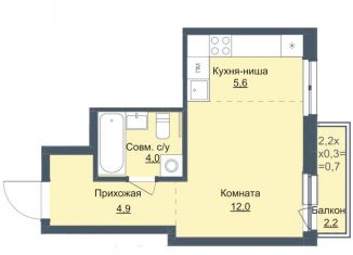 Продам квартиру студию, 26.5 м2, Ижевск