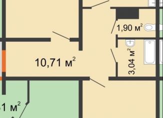 Продажа двухкомнатной квартиры, 66 м2, Нижний Новгород, ЖК Торпедо, улица Бориса Видяева