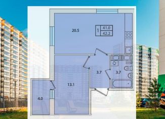 Продам 1-комнатную квартиру, 42.2 м2, Санкт-Петербург, проспект Ветеранов, муниципальный округ Дачное