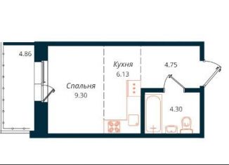 Продажа квартиры студии, 29.3 м2, Иркутск, Октябрьский округ, улица Юрия Левитанского, 4