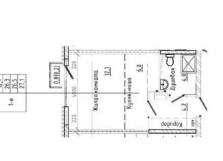 Продается 1-ком. квартира, 26.3 м2, Пермь, улица Адмирала Ушакова, 34А