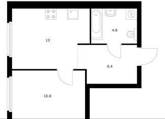 Продажа 1-комнатной квартиры, 35 м2, Москва, ЖК Барклая 6