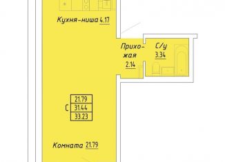 Продажа квартиры студии, 34 м2, Судак, улица Айвазовского, 4/2