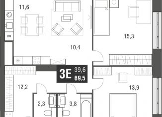 Продаю 3-ком. квартиру, 69.5 м2, Москва, проезд Серебрякова, 11-13к1, ЖК Сильвер