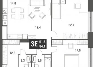 Продам 3-комнатную квартиру, 84.1 м2, Москва, проезд Серебрякова, 11-13к1, ЖК Сильвер