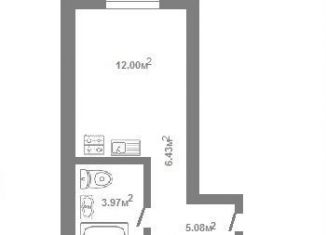 Продажа квартиры студии, 27.5 м2, Тюмень, Центральная площадь