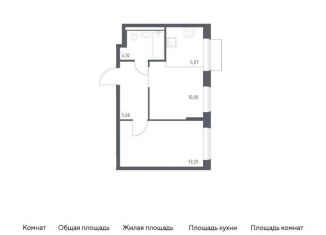 Продается 1-ком. квартира, 38 м2, Москва, станция Курьяново