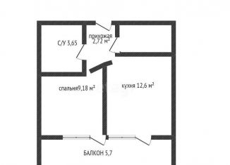 Продам 1-комнатную квартиру, 32 м2, Краснодарский край, улица Петра Метальникова, 36