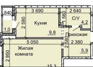 1-ком. квартира на продажу, 36.2 м2, Новосибирск, улица Столетова