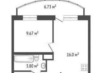 Продается однокомнатная квартира, 33.5 м2, Кудрово, проспект Строителей, 5, ЖК Айди Кудрово 3