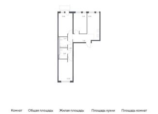 Продаю трехкомнатную квартиру, 71.8 м2, Ленинградская область
