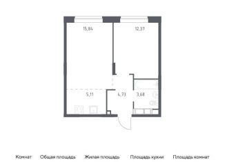 Продаю однокомнатную квартиру, 41.7 м2, Балашиха, жилой квартал Новоград Павлино, к33