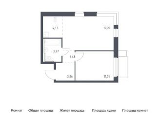 Продам 1-ком. квартиру, 40.9 м2, посёлок Жилино-1, жилой комплекс Егорово Парк, к3.2