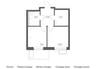 Однокомнатная квартира на продажу, 35.8 м2, посёлок Жилино-1, жилой комплекс Егорово Парк, к3.1, ЖК Егорово Парк