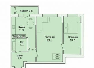 2-ком. квартира в аренду, 60 м2, Ростовская область, улица Ушинского, 65