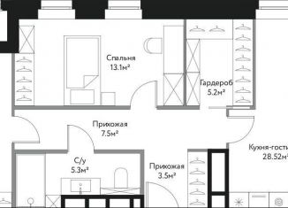 Продажа 2-комнатной квартиры, 84 м2, Москва, Бульвар Рокоссовского, проезд Воскресенские Ворота