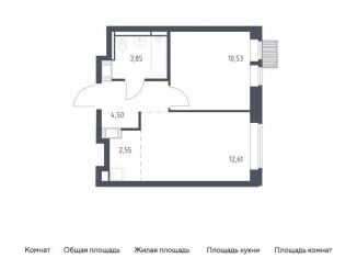 Продажа 1-комнатной квартиры, 34 м2, деревня Путилково