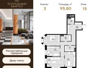 Продается 3-ком. квартира, 95.8 м2, Москва, район Щукино