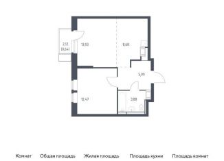 Продажа двухкомнатной квартиры, 44.7 м2, Московская область
