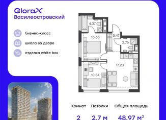 Продам 2-комнатную квартиру, 49 м2, Санкт-Петербург