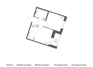 Продаю 1-комнатную квартиру, 32.7 м2, посёлок Песочный