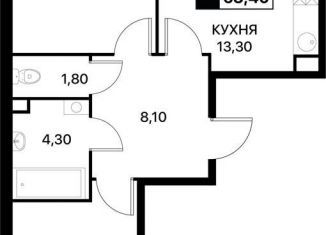 Двухкомнатная квартира на продажу, 63.4 м2, Ростов-на-Дону, Пролетарский район