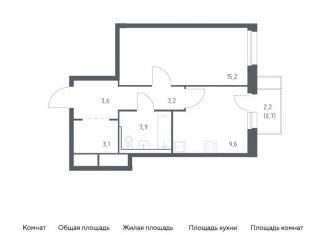 Продажа однокомнатной квартиры, 39.3 м2, Владивосток, улица Сабанеева, 1.1