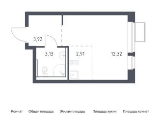 Продажа квартиры студии, 22.3 м2, посёлок Жилино-1, жилой комплекс Егорово Парк, к3.2