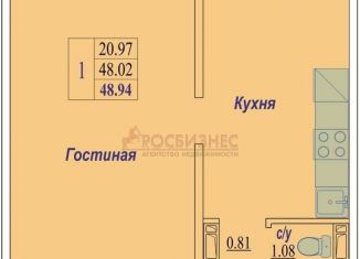 Продажа однокомнатной квартиры, 48.9 м2, Новосибирск, Плющихинская улица, 1, Октябрьский район