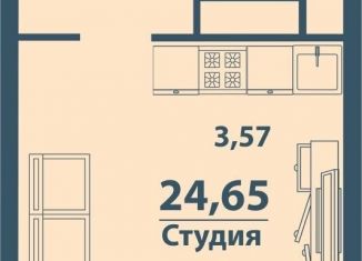 1-комнатная квартира на продажу, 24.7 м2, Ульяновская область