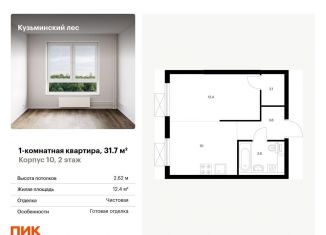 Продажа однокомнатной квартиры, 31.7 м2, Московская область