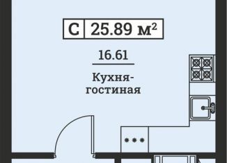 Квартира на продажу студия, 25.9 м2, Мурино, ЖК Урбанист, Екатерининская улица, 19