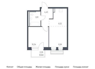 Продам 1-комнатную квартиру, 35.3 м2, Московская область, Центральная площадь