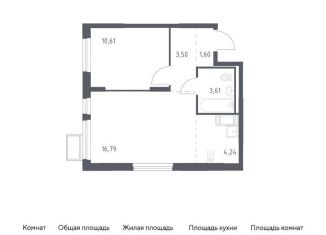 Продам 1-комнатную квартиру, 40.4 м2, Московская область, жилой комплекс Горки Парк, к4.1