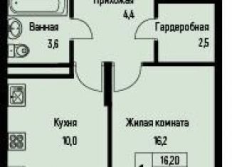 Продается 1-ком. квартира, 38.1 м2, Краснодарский край