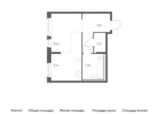 Квартира на продажу студия, 38.3 м2, Москва, САО