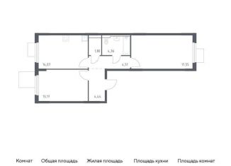 Продается 2-комнатная квартира, 59.9 м2, Московская область