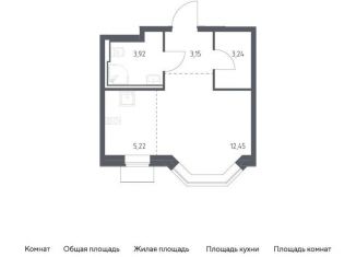 Продается квартира студия, 28 м2, Москва, станция Курьяново