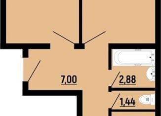 Продается 2-комнатная квартира, 65.4 м2, Краснодар, Заполярная улица, 39к7
