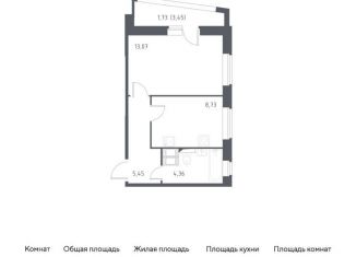 Продается 1-комнатная квартира, 33.3 м2, посёлок Песочный