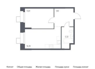 Продаю однокомнатную квартиру, 42.5 м2, Москва