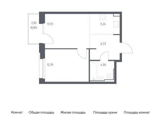Продажа однокомнатной квартиры, 43.3 м2, Москва, ЮАО