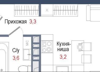 Квартира на продажу студия, 23.1 м2, Королёв