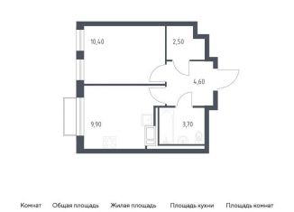 Продается 1-комнатная квартира, 31.1 м2, посёлок Песочный