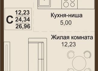 Продаю 1-комнатную квартиру, 24.3 м2, Челябинская область