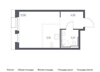 Продам квартиру студию, 26.1 м2, Москва, ЮАО